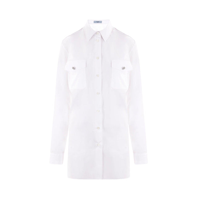 Poplin Oversized Shirt-PRADA-JOHN JULIA