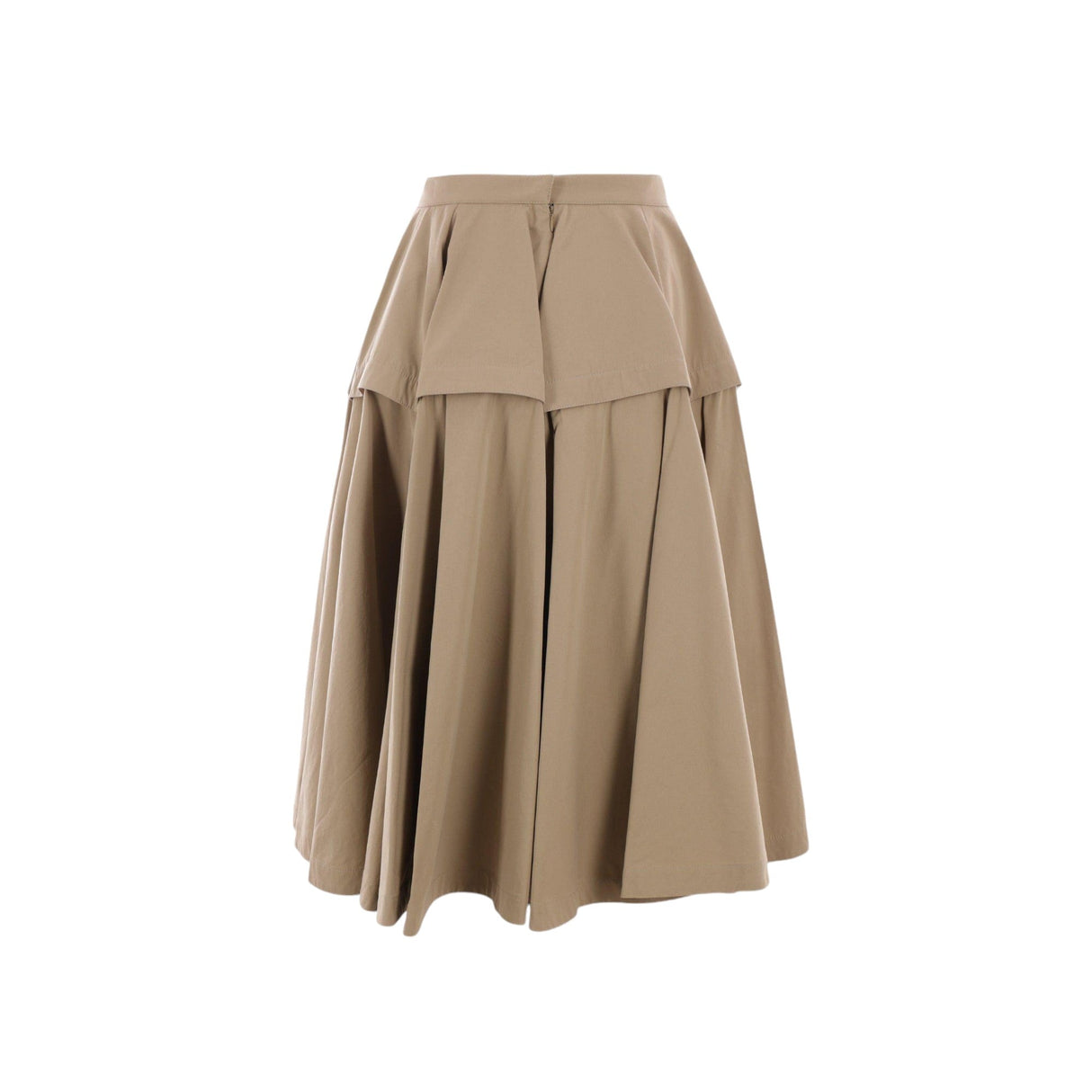 Poplin Round Skirt-BOTTEGA VENETA-JOHN JULIA