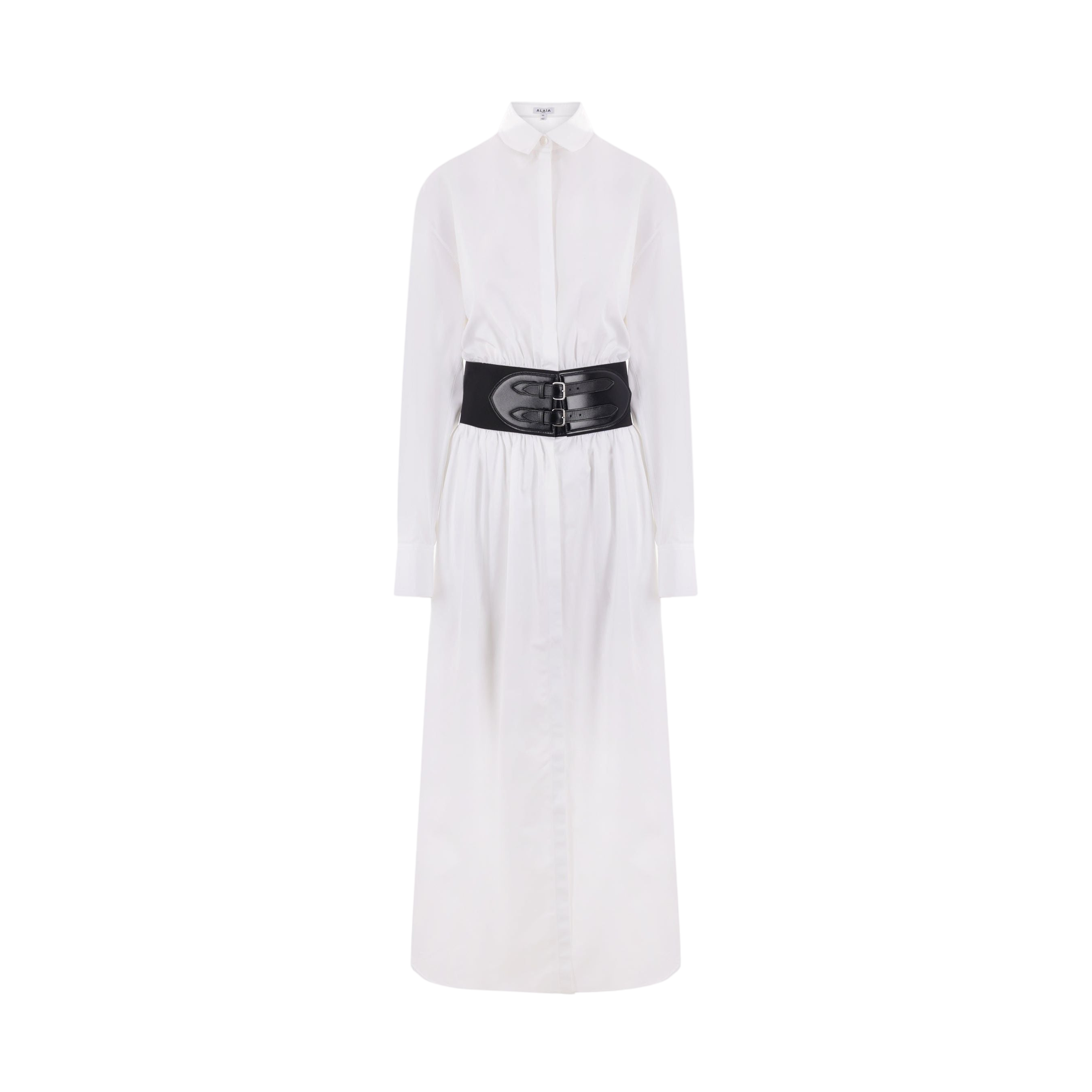 Poplin Shirt Dress-ALAÏA-JOHN JULIA