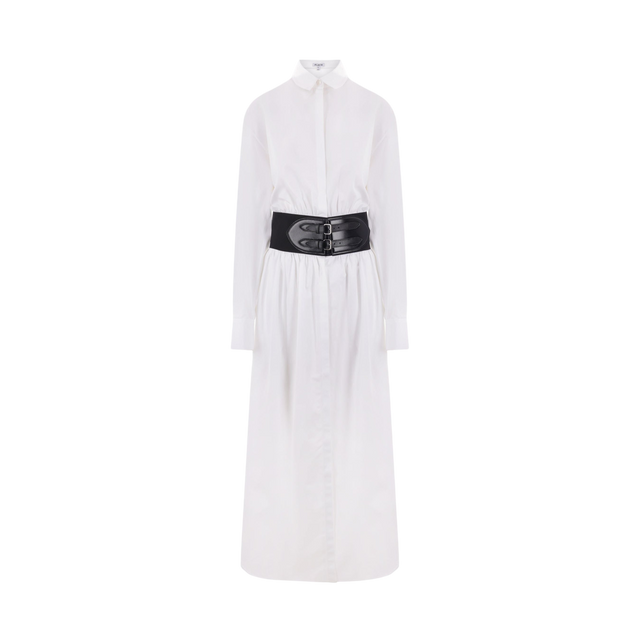 Poplin Shirt Dress-ALAÏA-JOHN JULIA