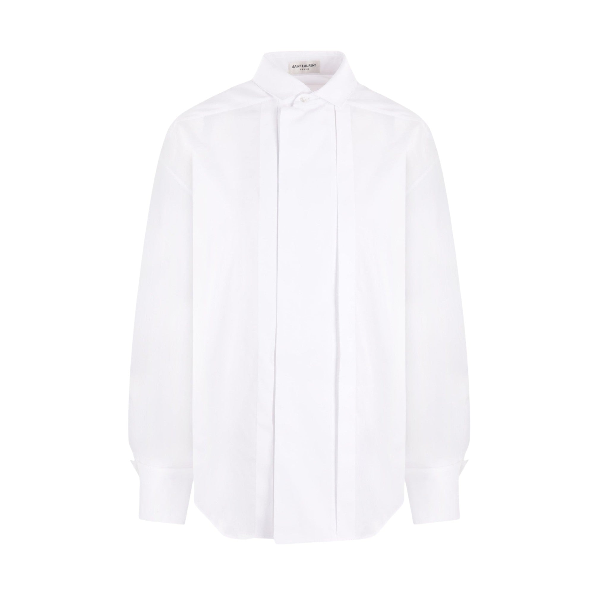 Poplin Shirt-SAINT LAURENT-JOHN JULIA