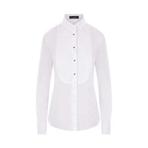 Poplin Shirt With Piquet Bib-EDEN PARK-JOHN JULIA