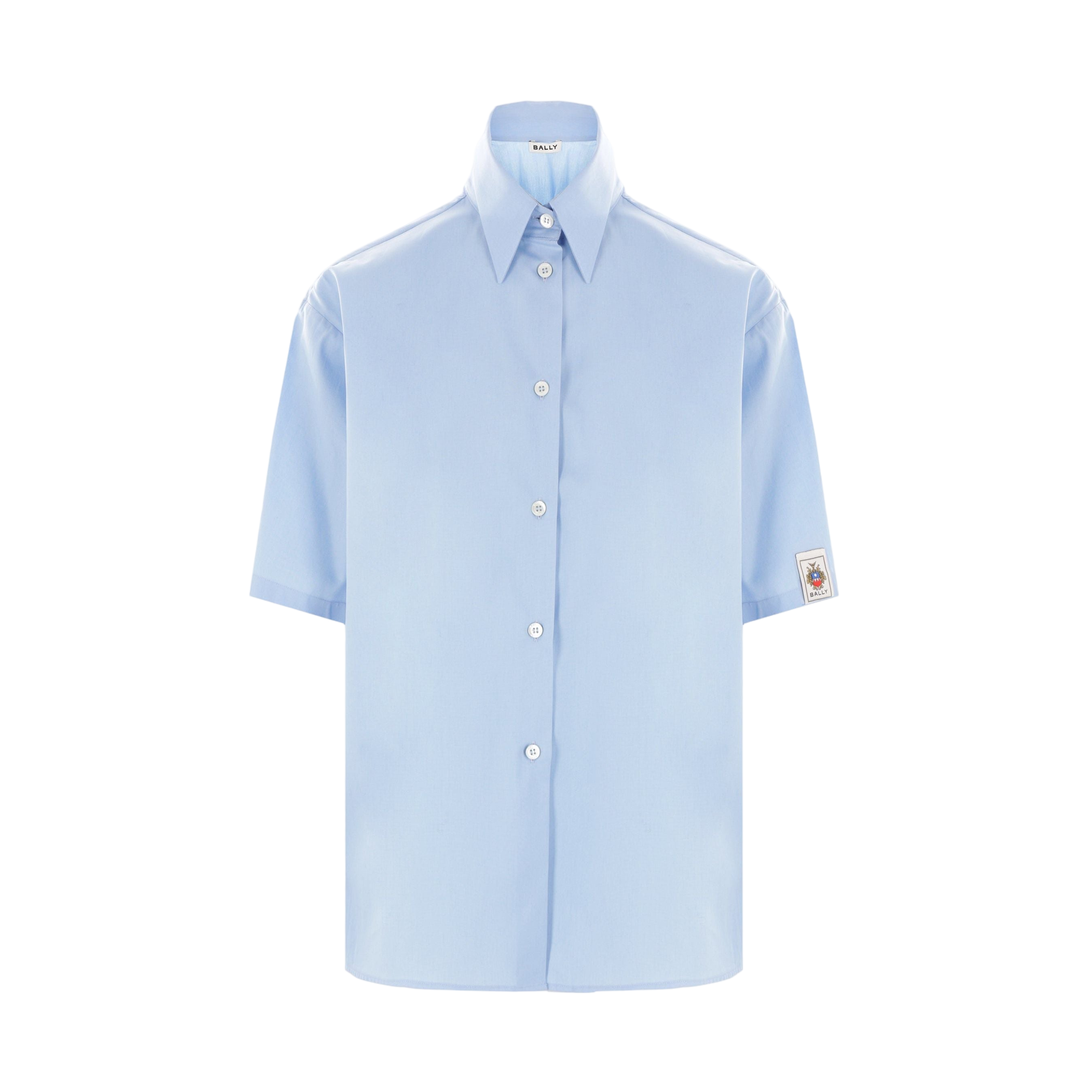 Poplin Short-sleeved Shirt-BALLY-JOHN JULIA