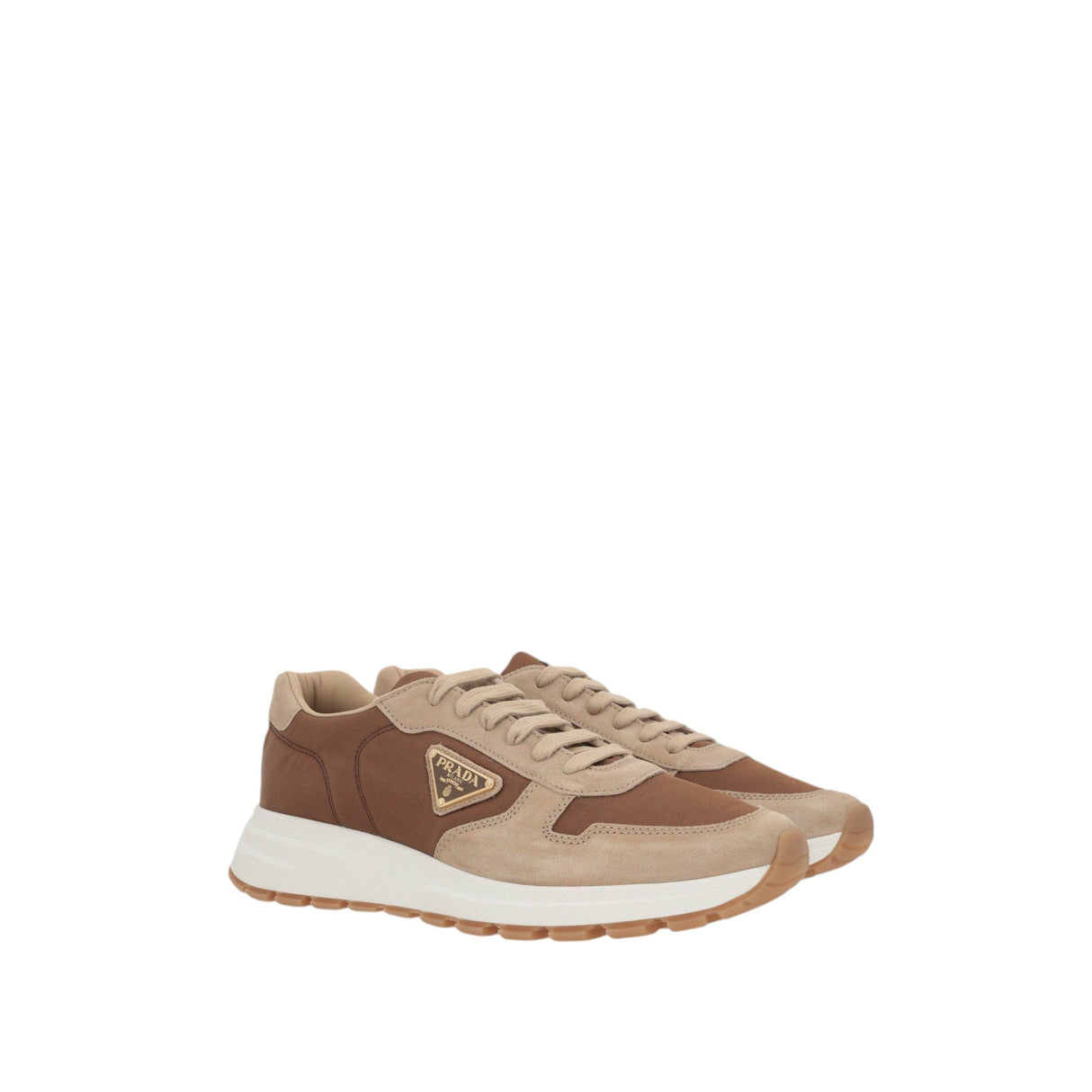 Prax 01 Suede Nylon Sneakers-PRADA-JOHN JULIA