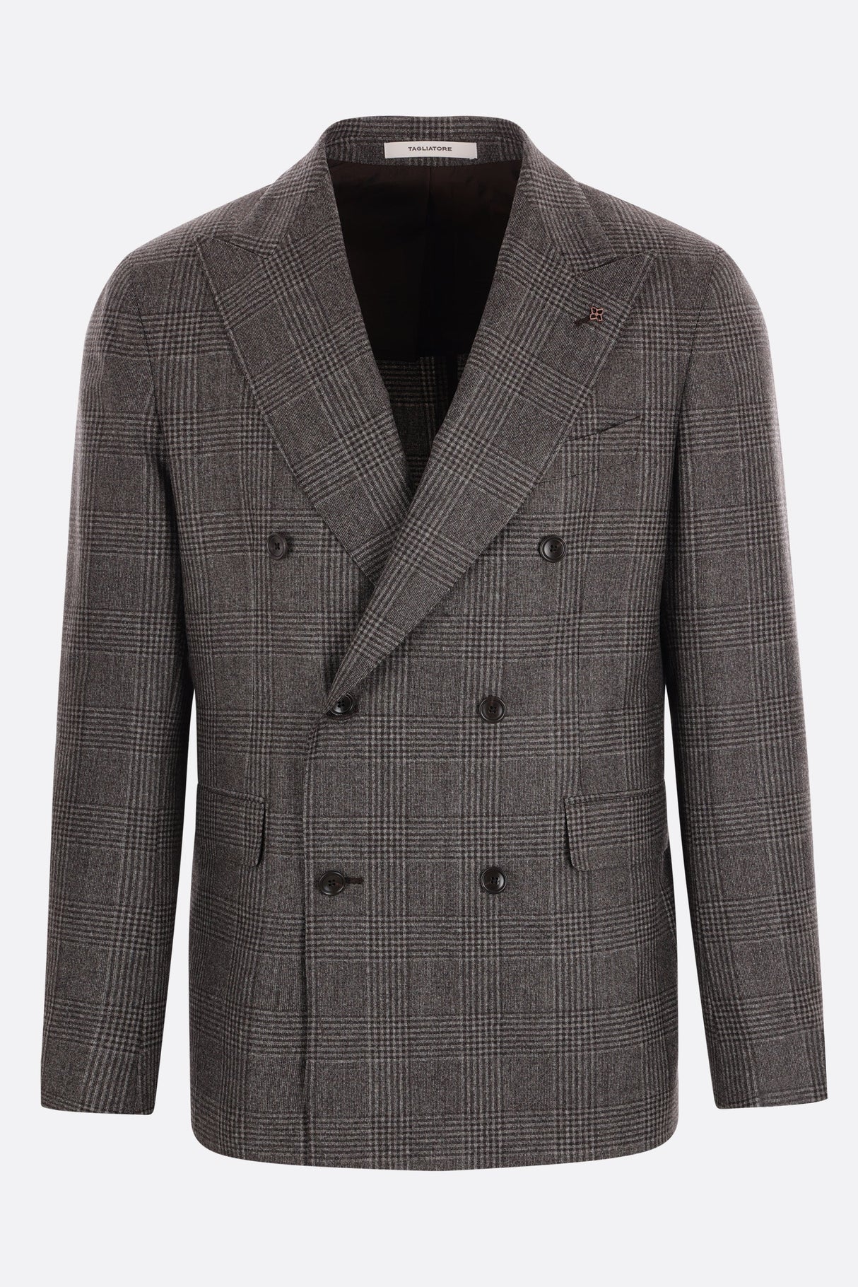 Prince Of Wales Wool Two-piece Suit-TAGLIATORE-JOHN JULIA