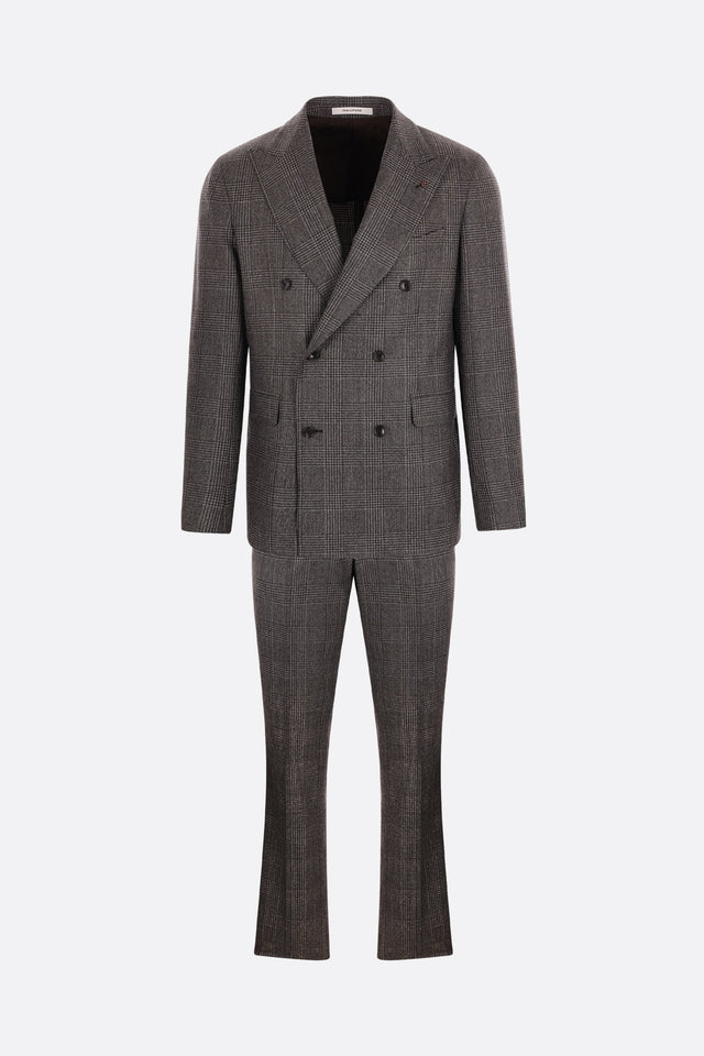 Prince Of Wales Wool Two-piece Suit-TAGLIATORE-JOHN JULIA