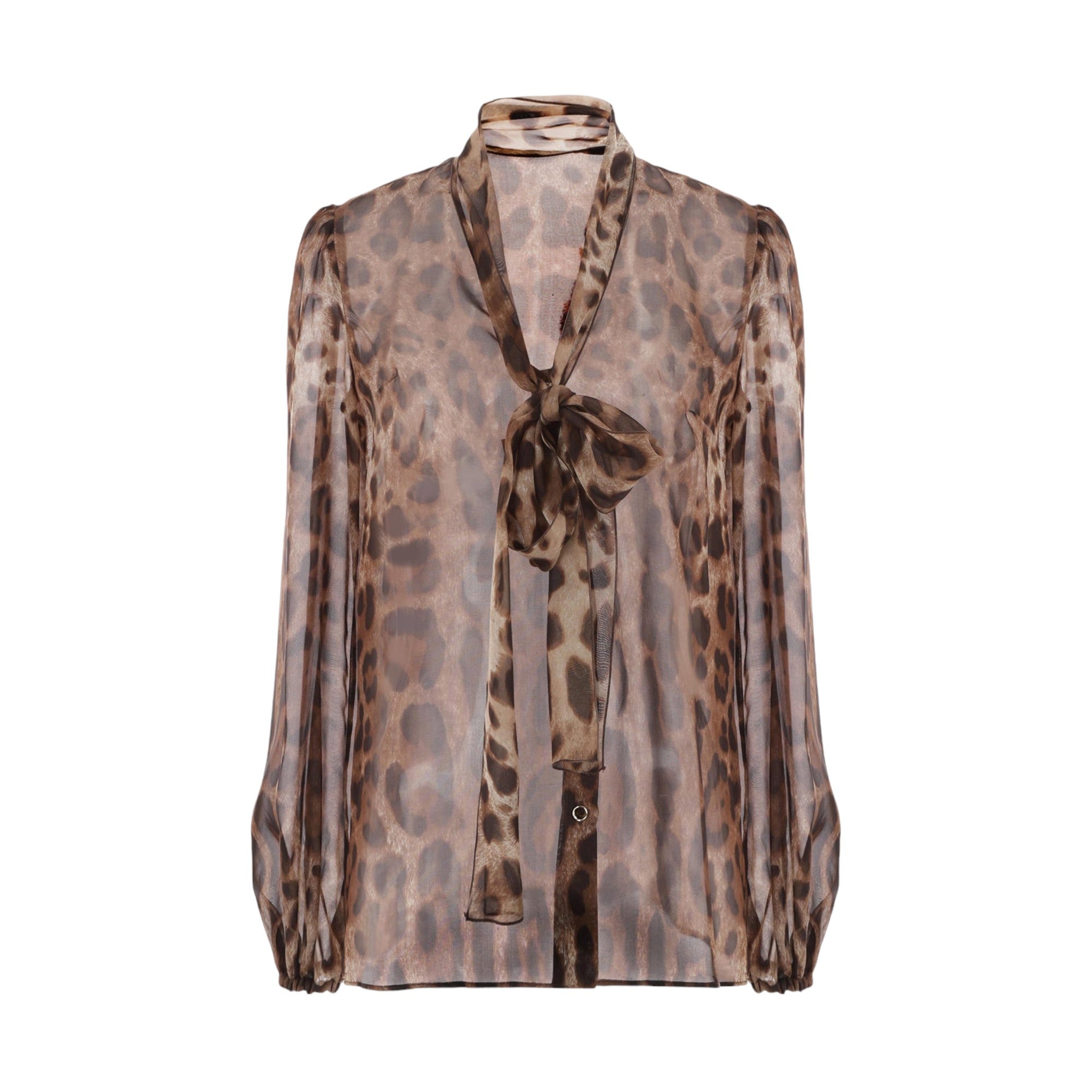 Printed Chiffon Shirt-DOLCE & GABBANA-JOHN JULIA