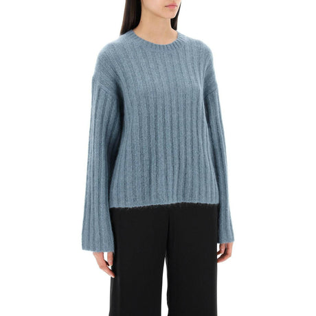 Ribbed Knit Pullover Sweater.