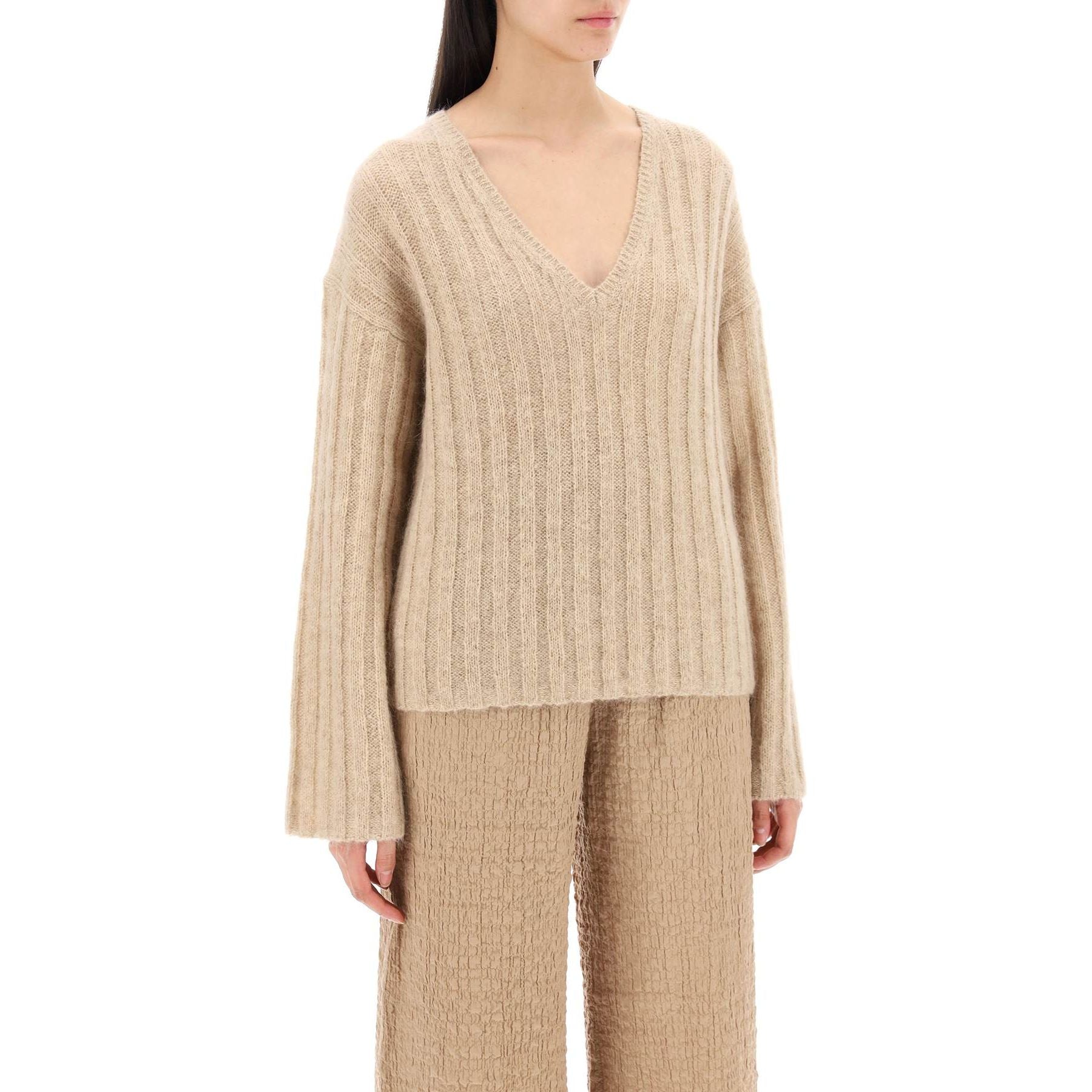 Cimone Sweater in Flat Ribbed Knit