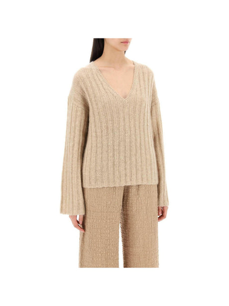 BY MALENE BIRGER-Cimone Sweater in Flat Ribbed Knit-JOHN JULIA