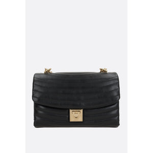 Quilted Leather Medium Shoulder Bag-FERRAGAMO-JOHN JULIA