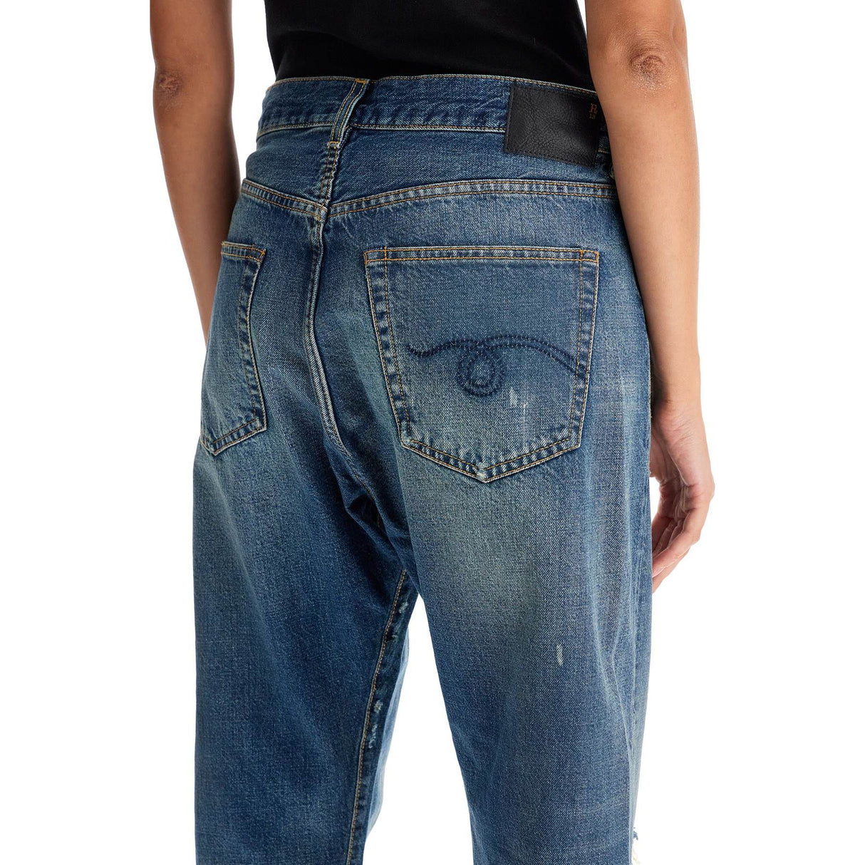 Cotton Crossover Denim Jeans