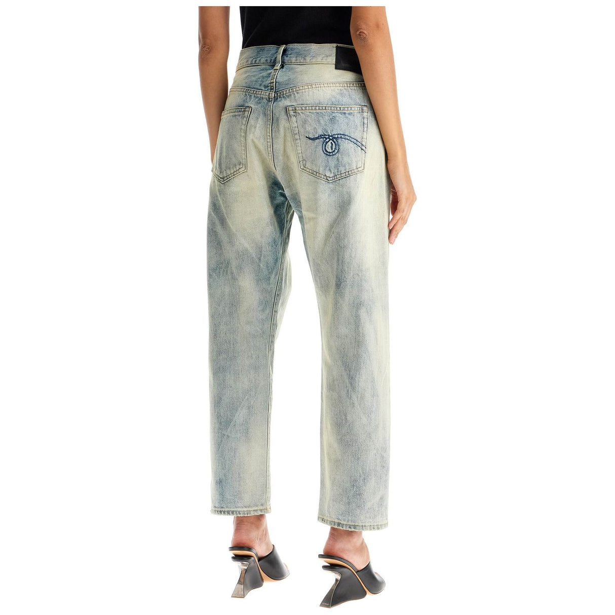 Cotton Crossover Denim Jeans