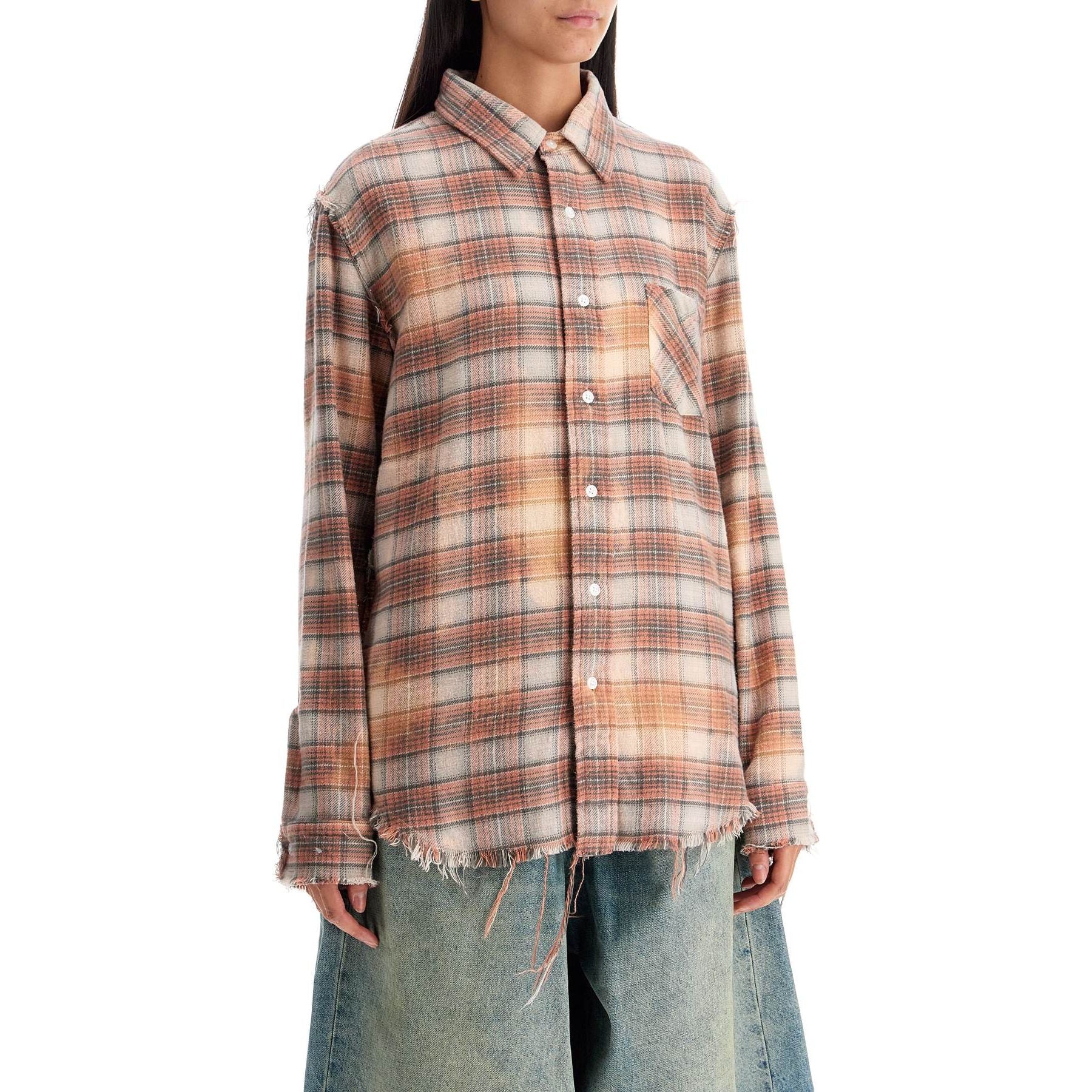 Frayed Flannel Shirt