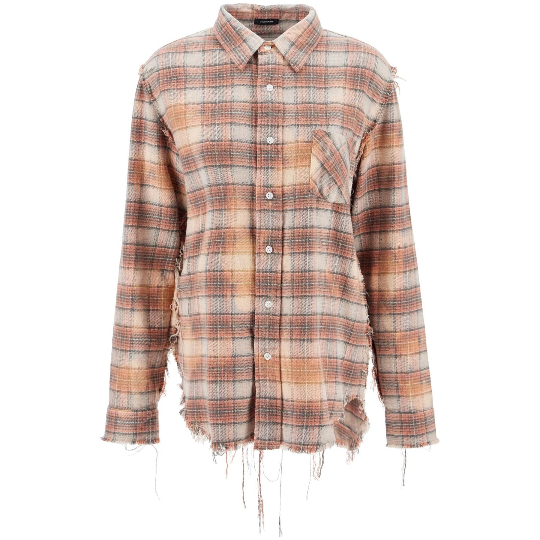 Frayed Flannel Shirt