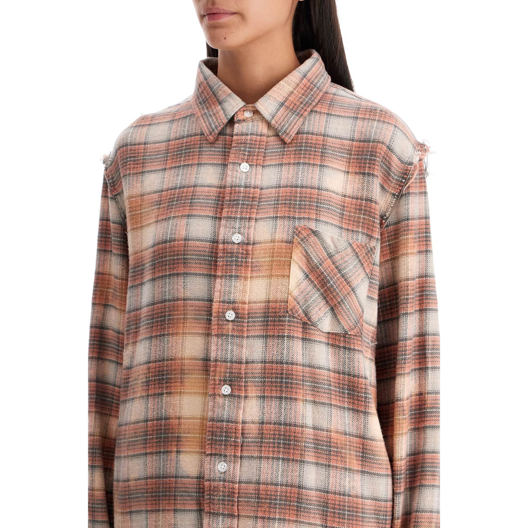 Frayed Flannel Shirt