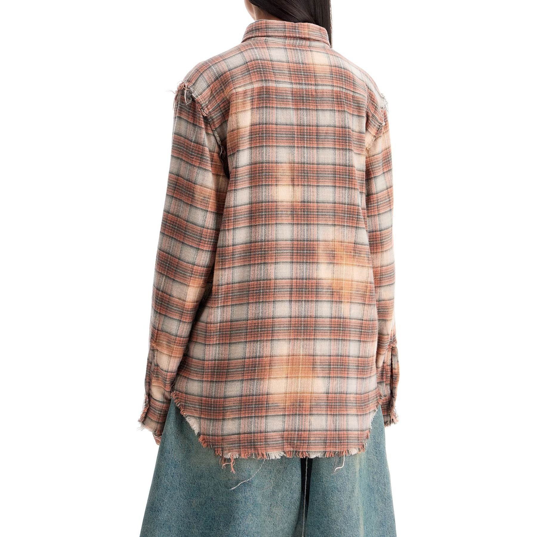 Frayed Flannel Shirt