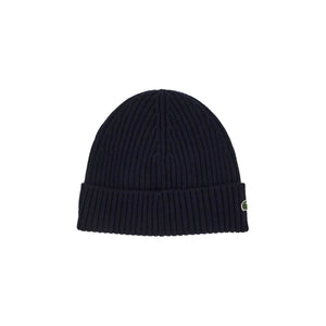 Ribbed Wool Beanie Hat