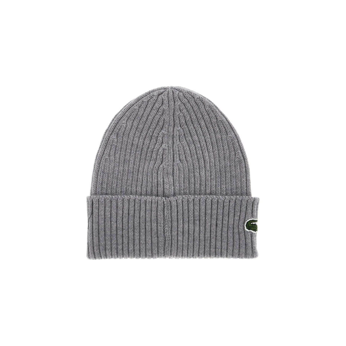 Ribbed Wool Beanie Hat