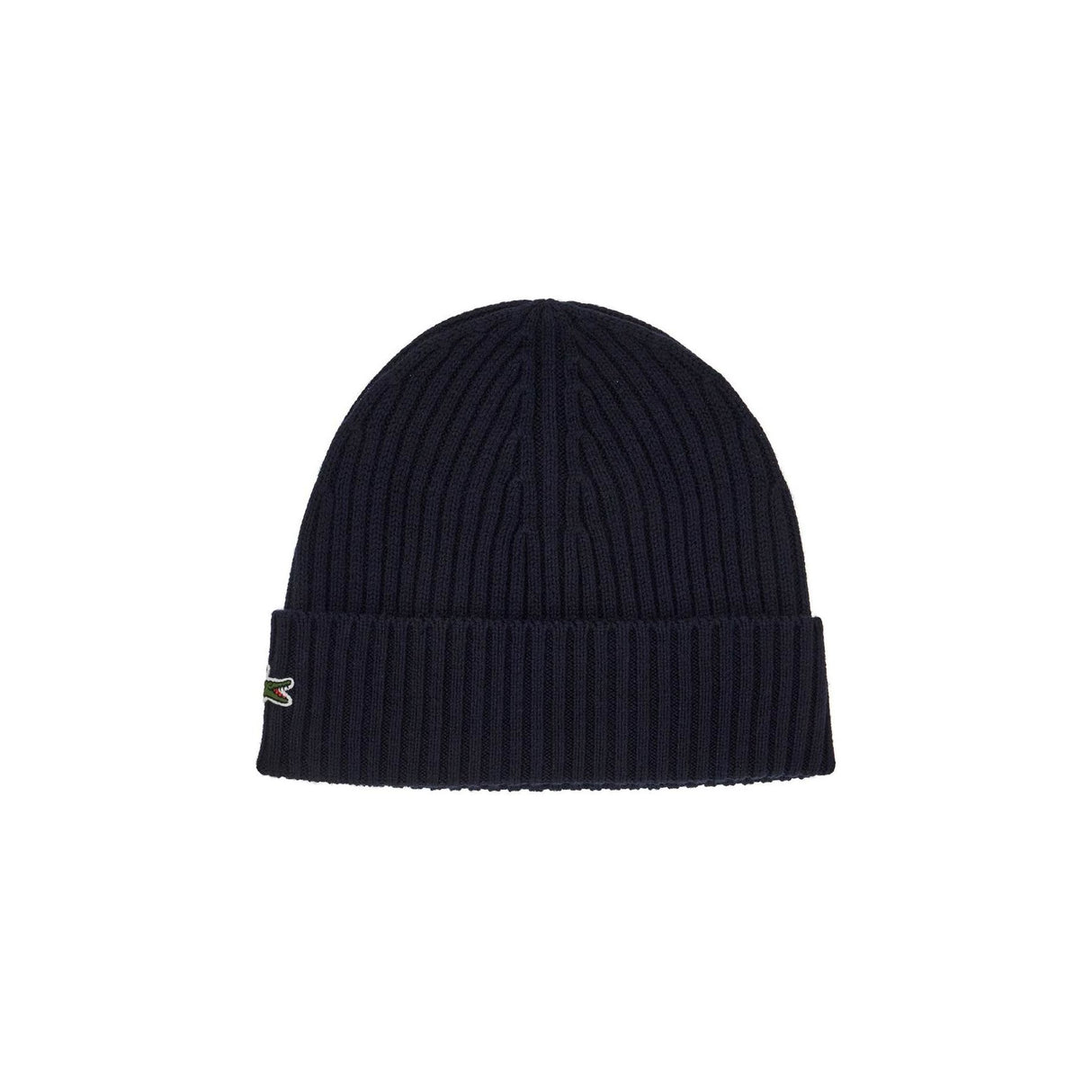 Ribbed Wool Beanie Hat