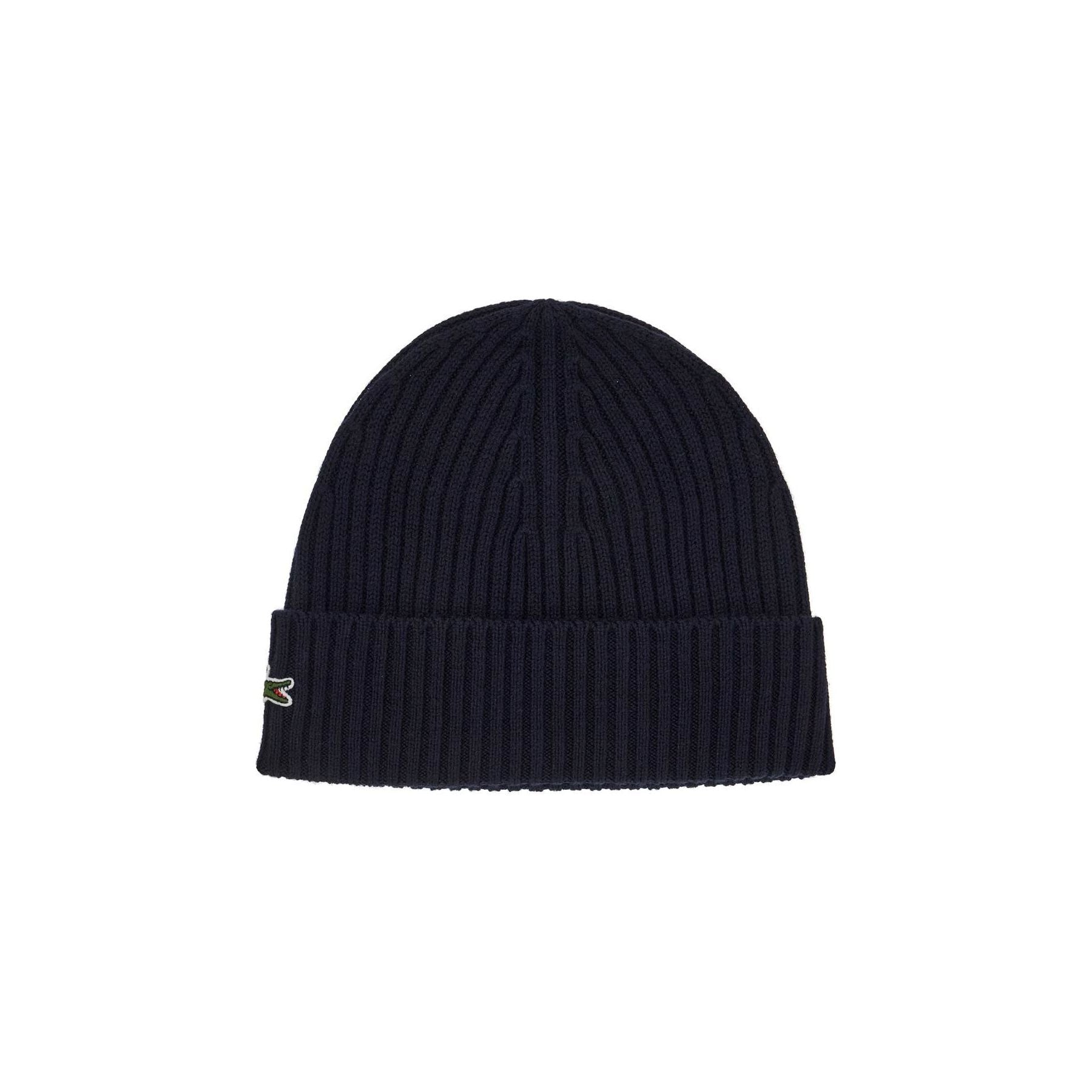 Ribbed Wool Beanie Hat