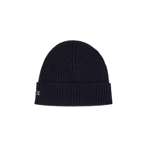 Ribbed Wool Beanie Hat