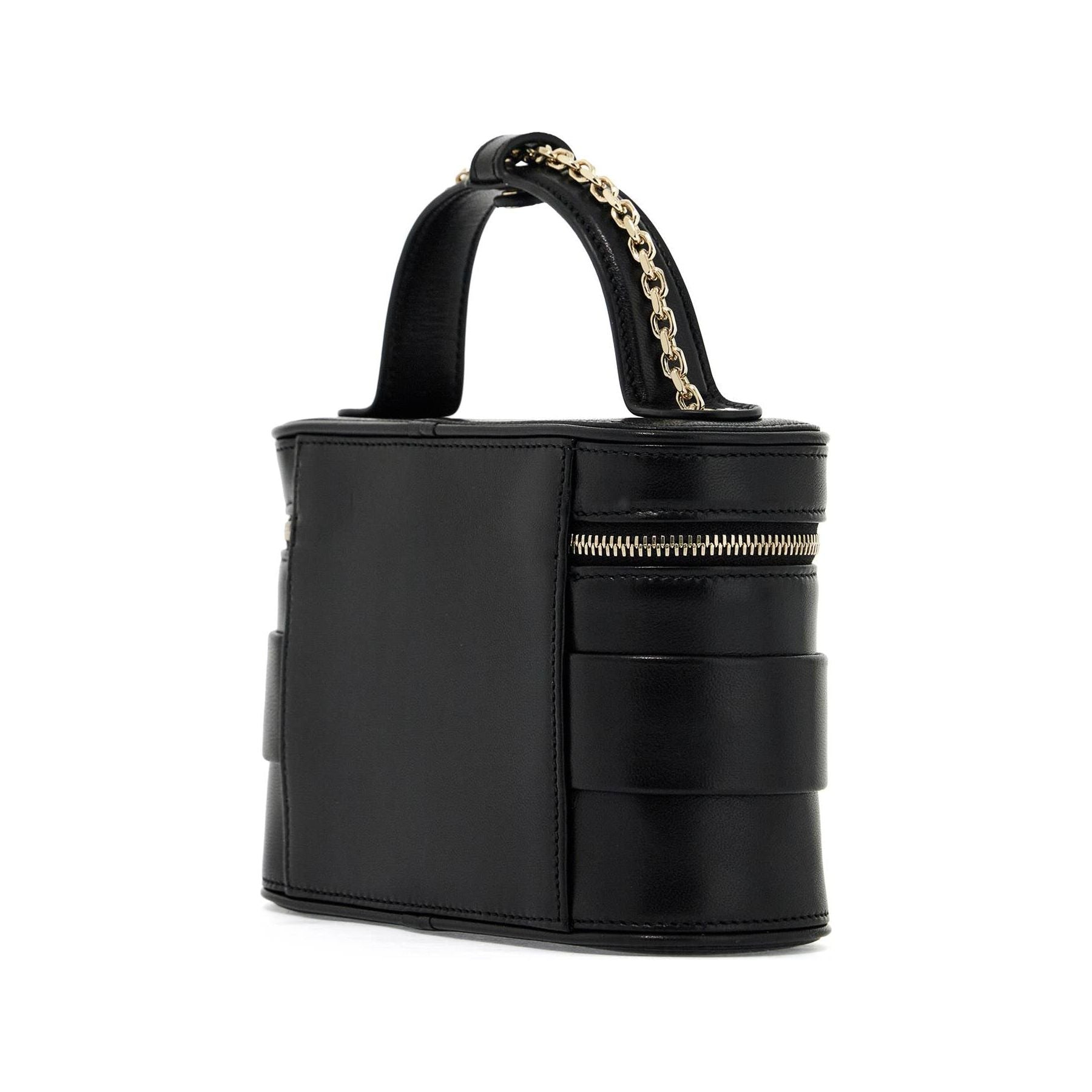 Nappa Leather Vanity Strass Buckle Bag