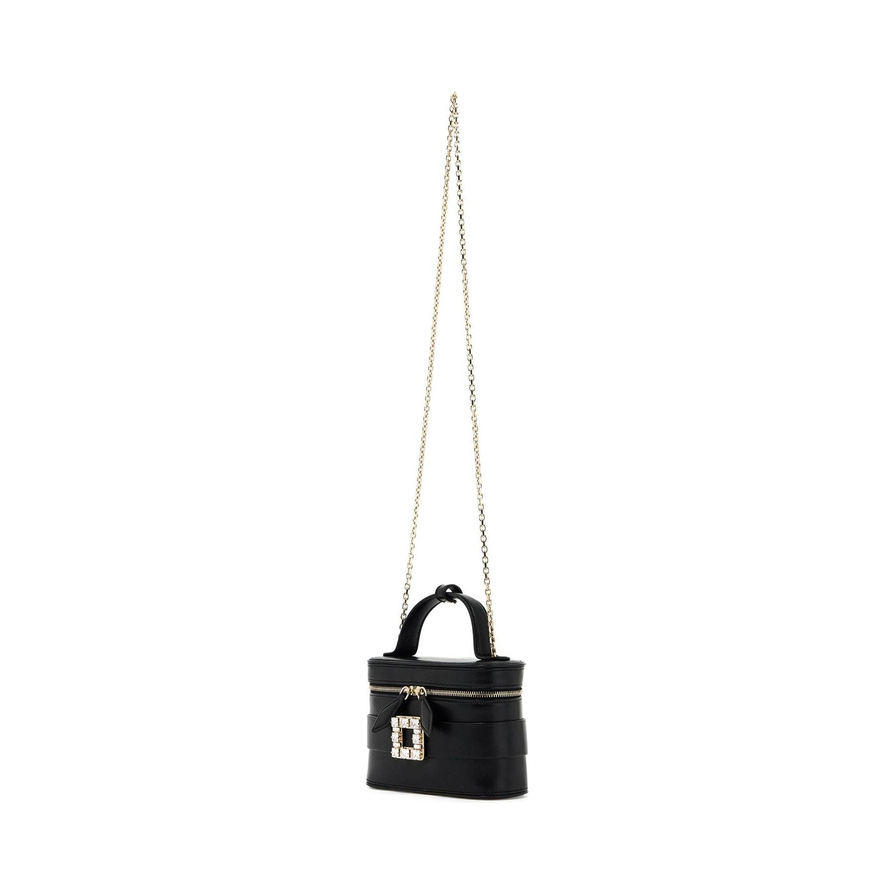 Nappa Leather Vanity Strass Buckle Bag