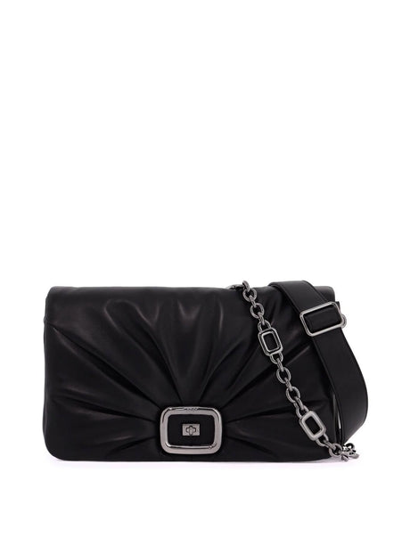 Viv Choc Leather Shoulder Bag-Roger Vivier-JOHN JULIA