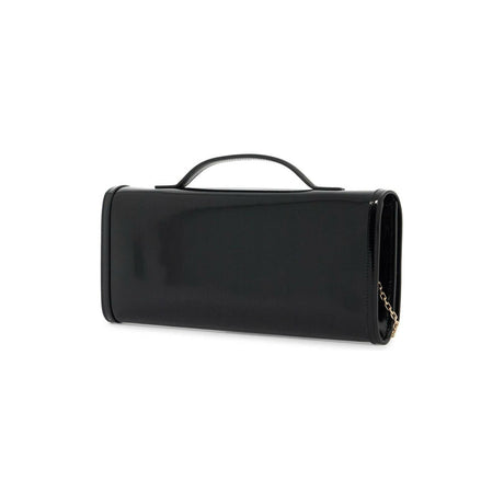 Leather Belle Vivier Clutch Bag.