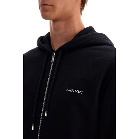 LANVIN-Archives Print Zipped Hoodie -JOHN JULIA.