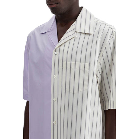 LANVIN-Asymmetric Cotton Bowling Shirt -JOHN JULIA.