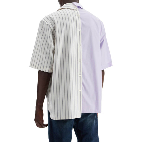 LANVIN-Asymmetric Cotton Bowling Shirt -JOHN JULIA.