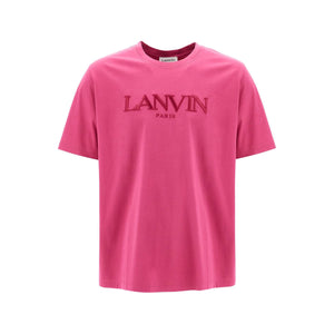 LANVIN-Embroidered Logo T-Shirt -JOHN JULIA.