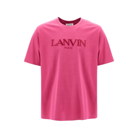 LANVIN-Embroidered Logo T-Shirt -JOHN JULIA.