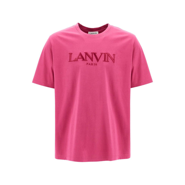 LANVIN-Embroidered Logo T-Shirt -JOHN JULIA.