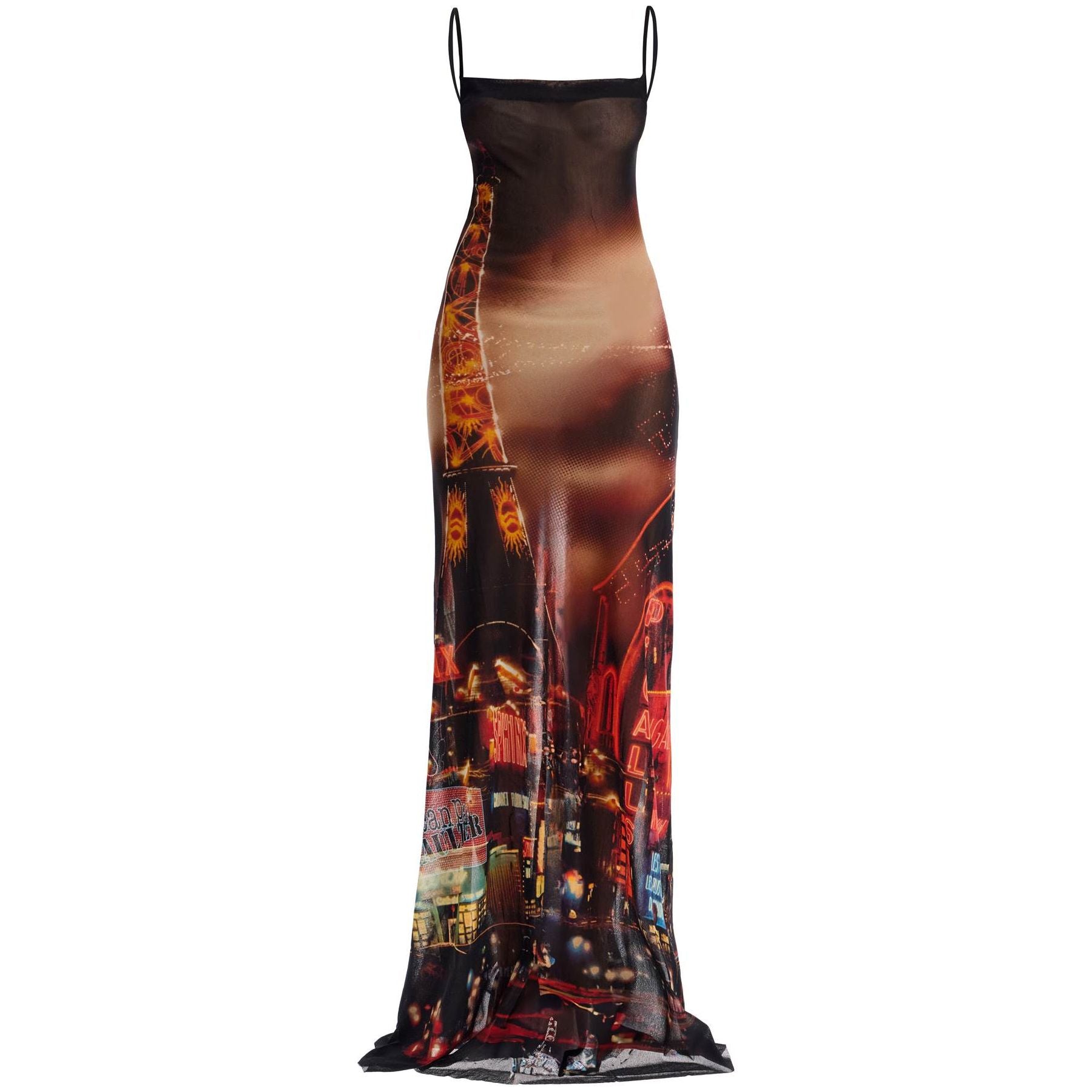 Cowl-Neck Pigalle Print Dress
