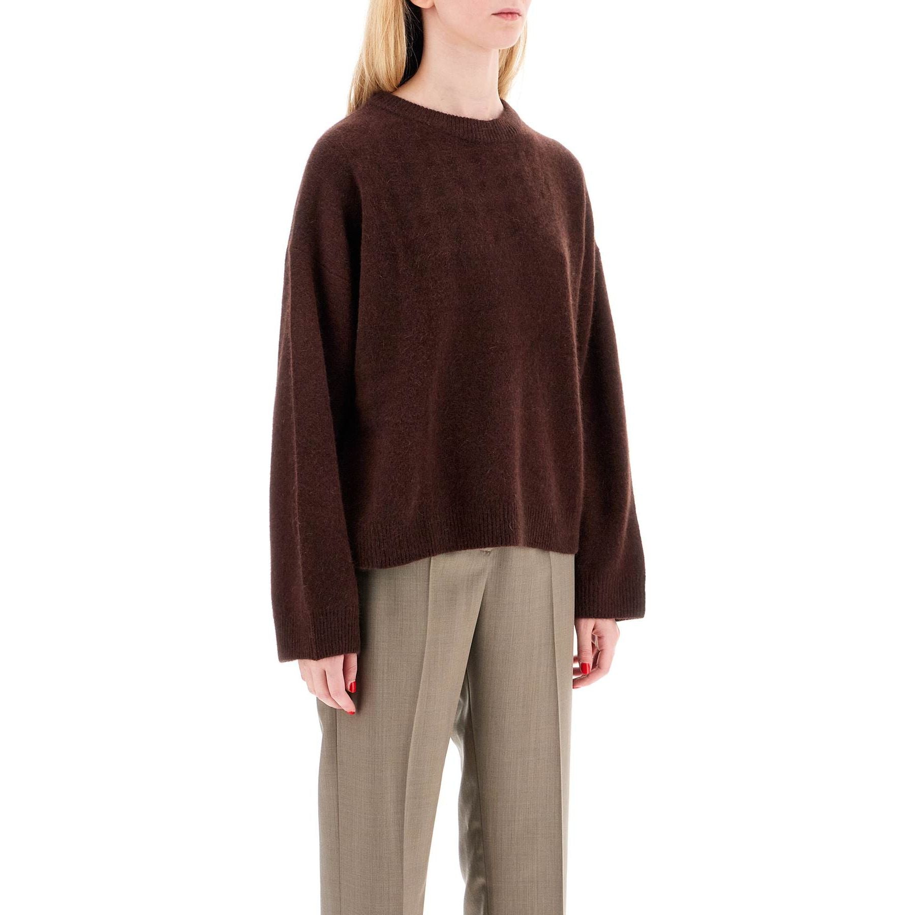 In Wool And Yak Blend Pullover Sweater