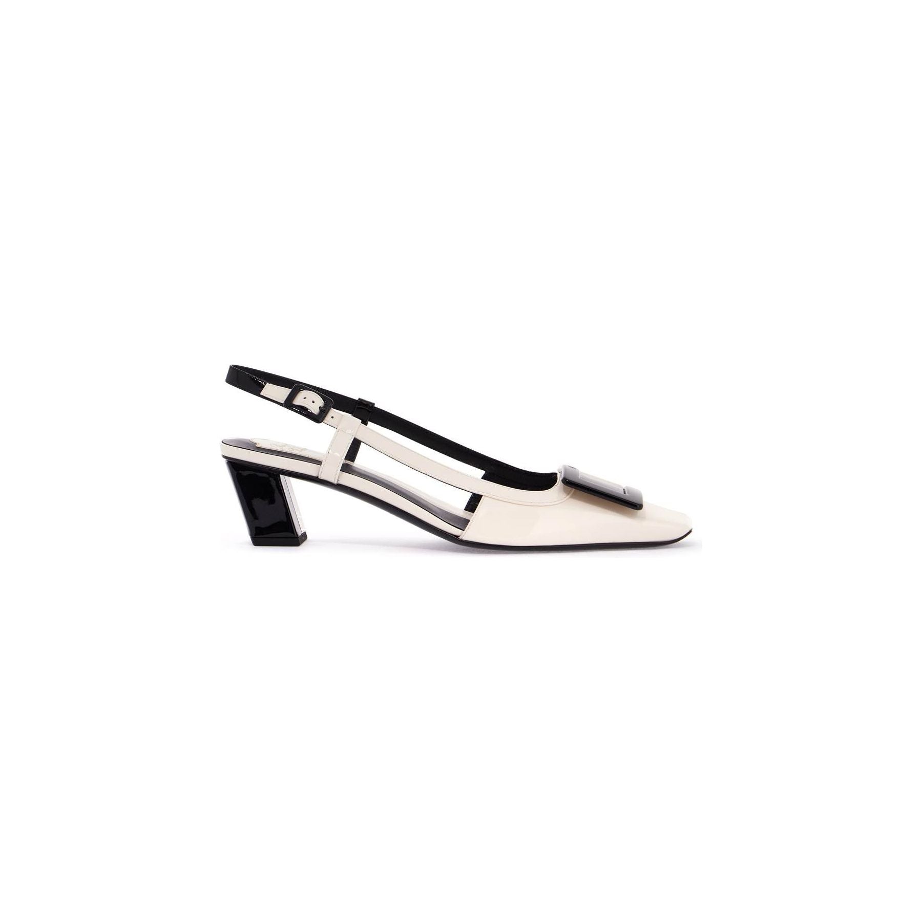 Belle Vivier Two-tone Patent Leather Sling