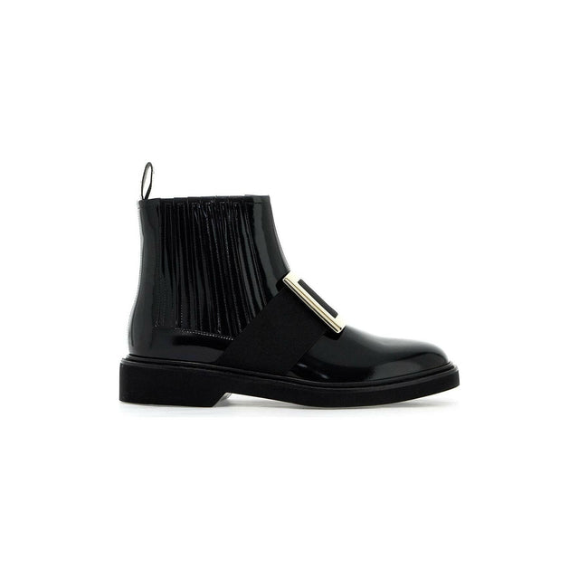 Viv' Rangers Patent Leather Chelsea Boots.