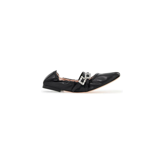 Nappa Leather Mary Jane Flats.