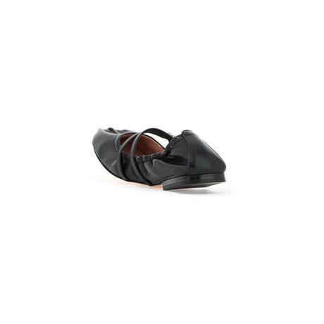 Nappa Leather Mary Jane Flats.