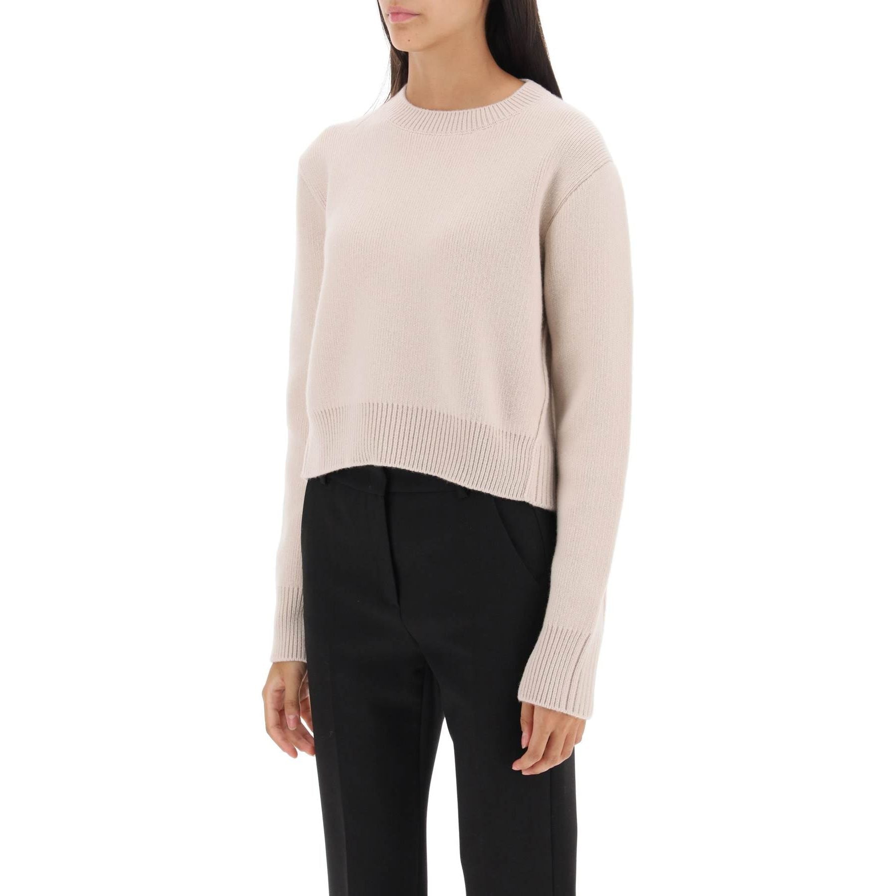 Cropped Wool And Cashmere Sweater