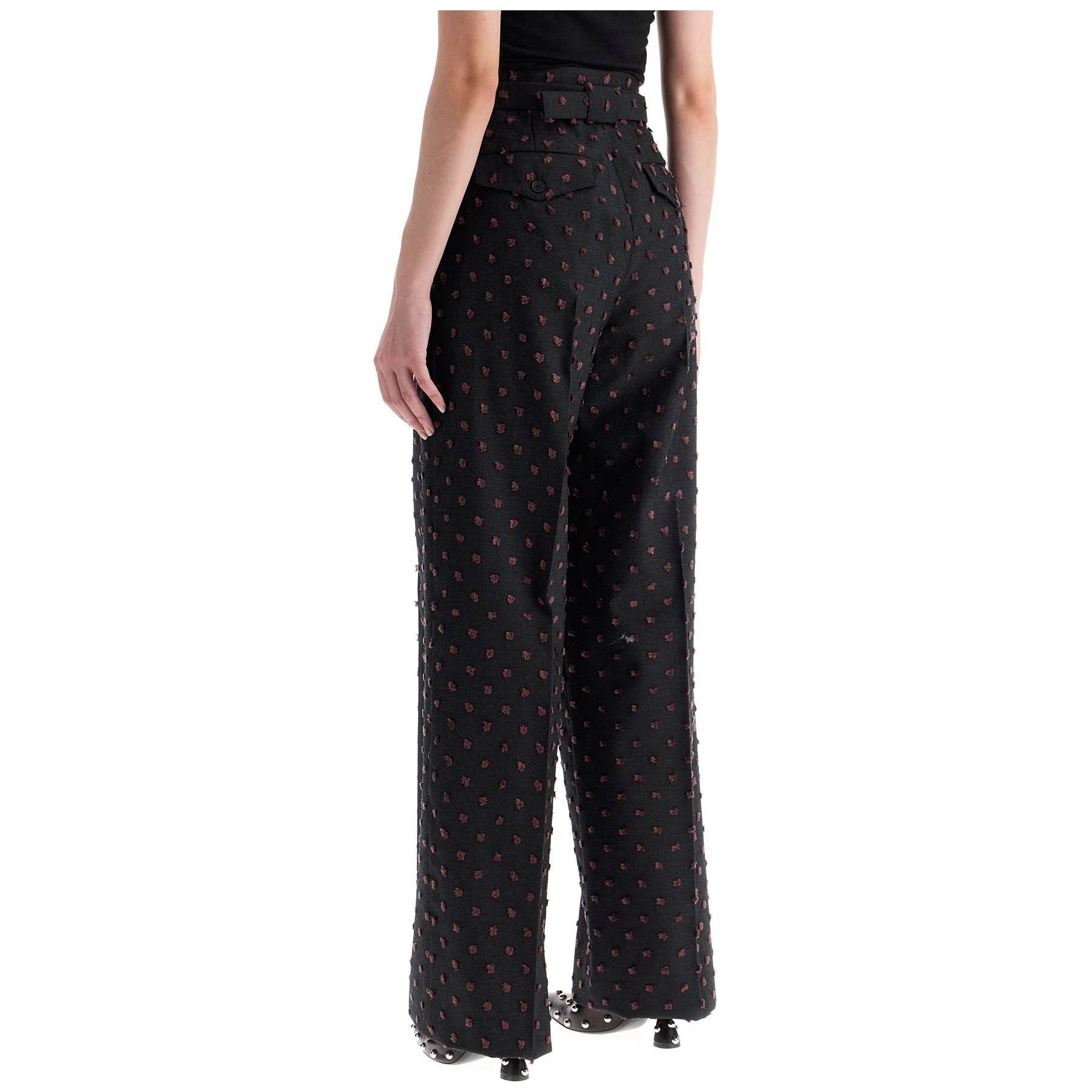 Wide Plumetis Trousers