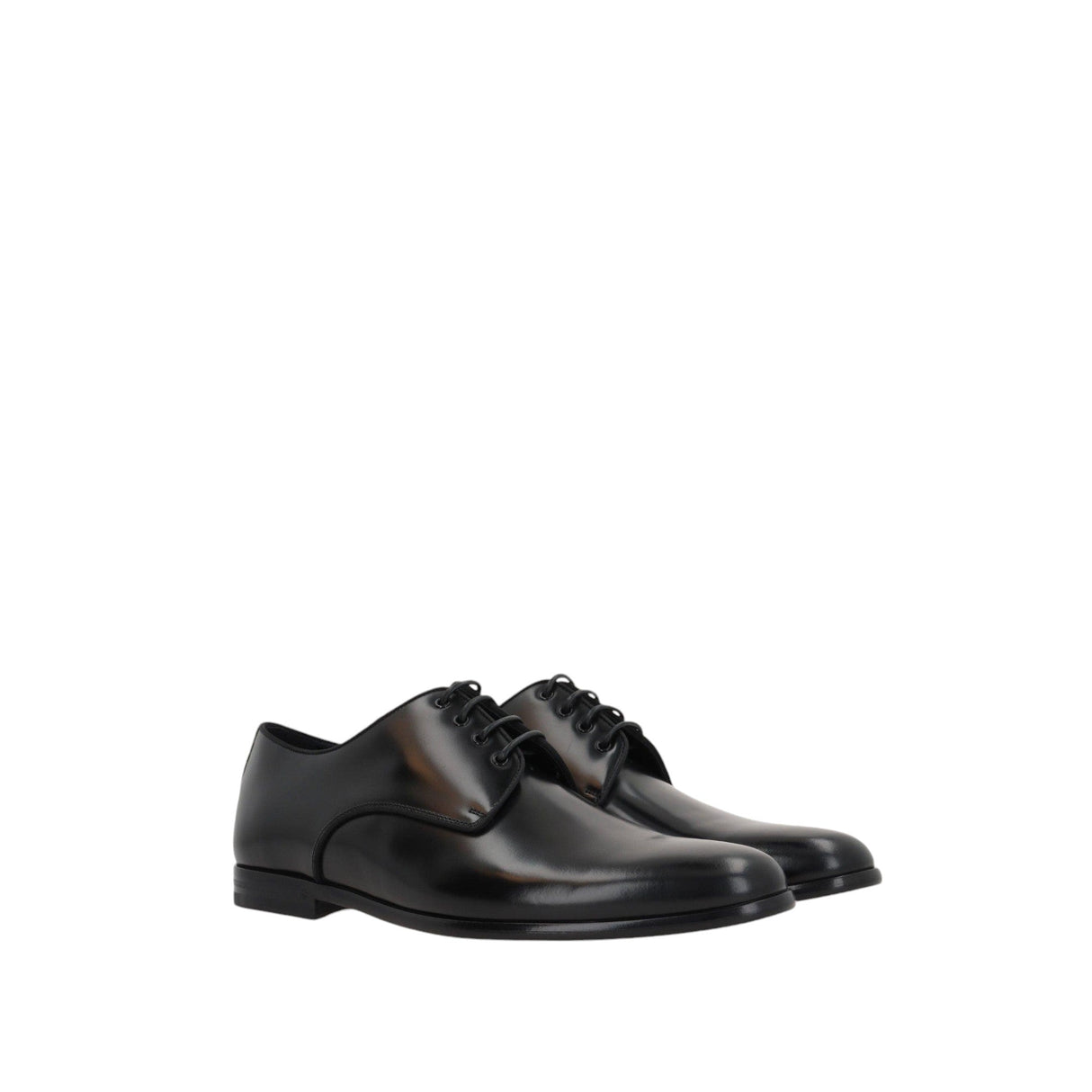 Raffaello Brushed Leather Derby Shoes-DOLCE & GABBANA-JOHN JULIA