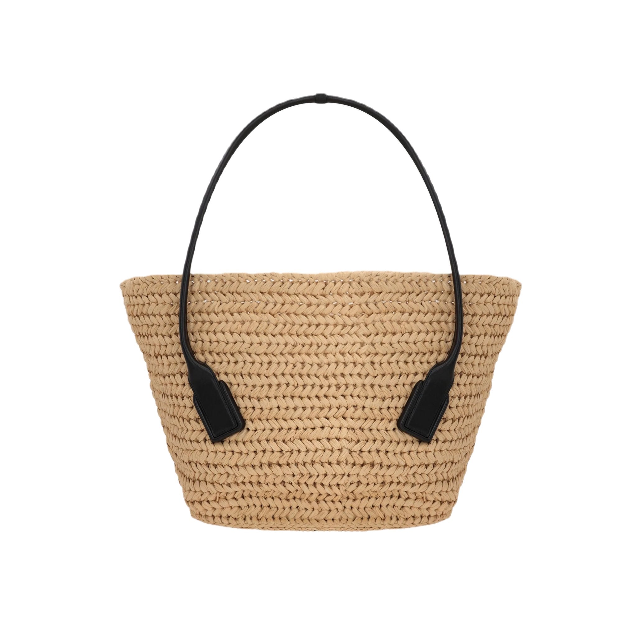 Raffia Crochet Shoulder Bag-BOTTEGA VENETA-JOHN JULIA