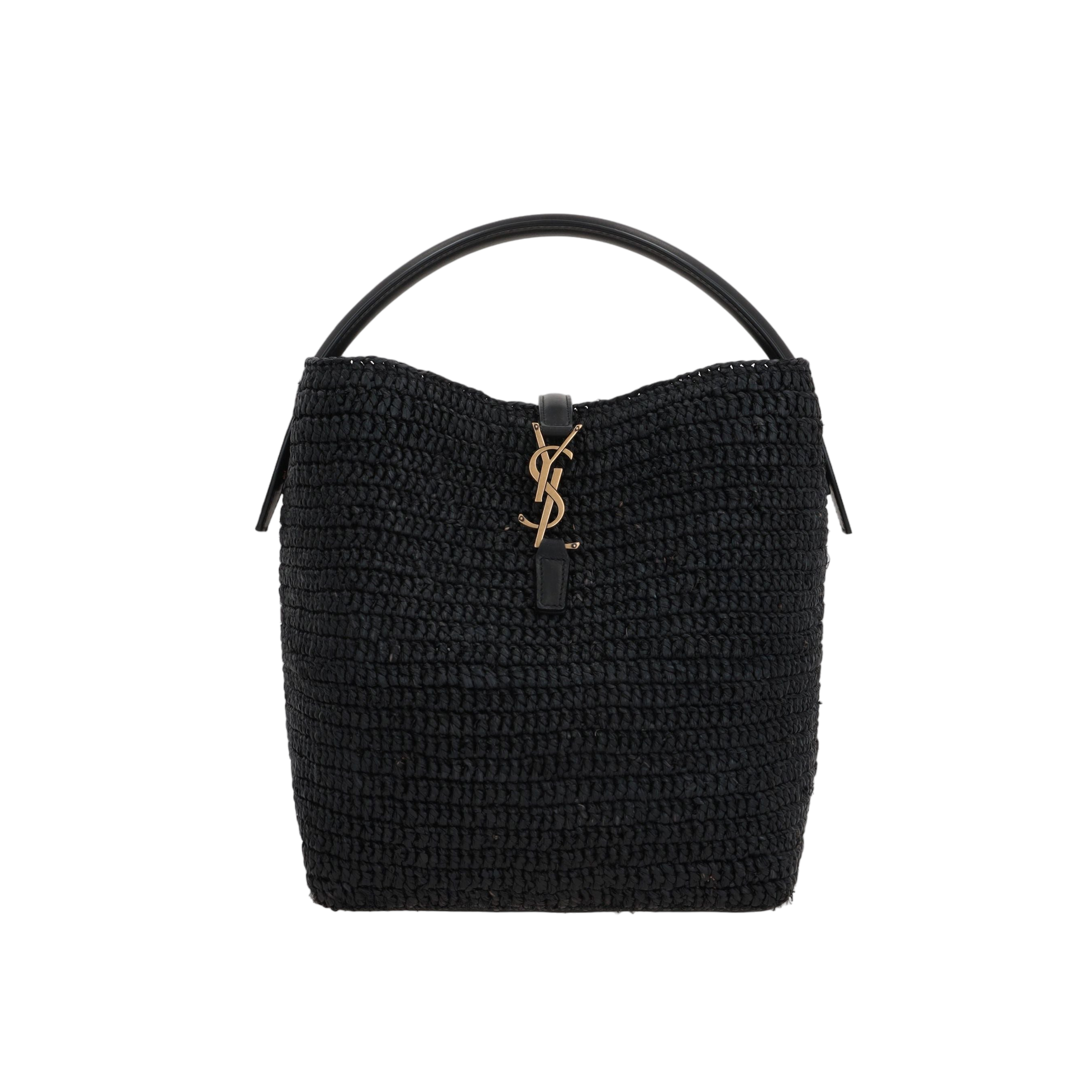 Raffia Le 37 Bucket Bag-SAINT LAURENT-JOHN JULIA