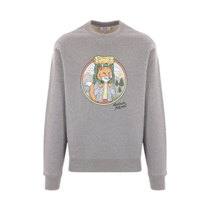 Rambling Fox Jersey Sweatshirt-MAISON KITSUNÉ-JOHN JULIA