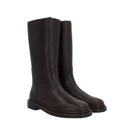 Ranger Smooth Leather Boots-THE ROW-JOHN JULIA