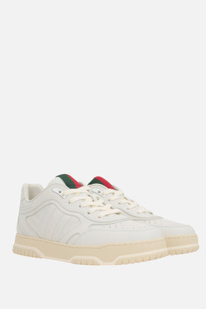 Re-Web Smooth Leather Sneakers-GUCCI-JOHN JULIA